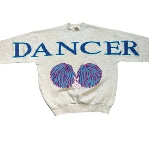 Vintage Dancer Big Print Crewneck Sweater AOP